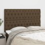 Headboards 4 units of dark brown fabric 80x7x78/88 cm by , Headboards and footboards - Ref: Foro24-3116677, Price: 153,69 €, ...