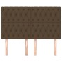 Headboards 4 units of dark brown fabric 80x7x78/88 cm by , Headboards and footboards - Ref: Foro24-3116677, Price: 153,69 €, ...