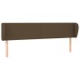 Cabecero de tela marrón oscuro 183x23x78/88 cm de , Cabeceros y pies de cama - Ref: Foro24-3116881, Precio: 64,89 €, Descuent...