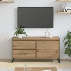 Gabinete de TV con cajón Roble Artesanal 100 x 36 x 49.5 cm en Muebles TV | Comprar online en Foro24