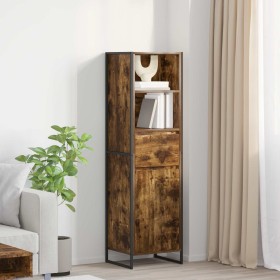 Estantería para libros con cajón Roble Humo 43 x 36 x 150.5 cm en Aparadores | Comprar online en Foro24