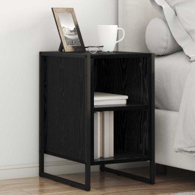 Mesa de Noche 2 pcs Roble Negro 39.5 x 30 x 50 cm en Mesitas de noche | Comprar online en Foro24