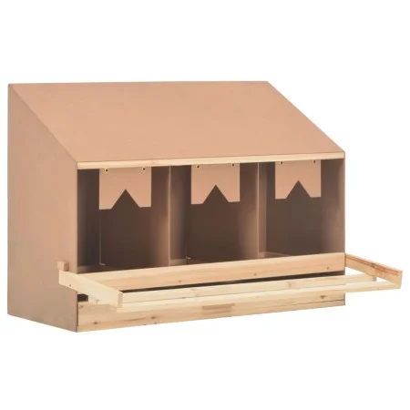 Hühnernistkasten mit 4 Fächern aus Kiefernholz, 93 x 40 x 65 cm von vidaXL, Eierbrutapparate - Ref: Foro24-170655, Preis: 87,...