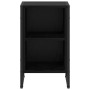 Mesa de Noche 2 pcs Roble Negro 39.5 x 30 x 50 cm