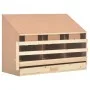 Ponedero para gallinas 4 compartimentos madera pino 93x40x65 cm de vidaXL, Incubadoras de huevos - Ref: Foro24-170655, Precio...