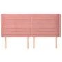 Headboard with pink velvet ears 163x23x118/128 cm by , Headboards and footboards - Ref: Foro24-3118155, Price: 116,98 €, Disc...