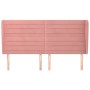 Kopfteil mit rosa Samtohren 163x23x118/128 cm von , Kopf- und Fußteile - Ref: Foro24-3118155, Preis: 119,03 €, Rabatt: %