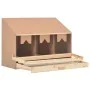 Ponedero para gallinas 4 compartimentos madera pino 93x40x65 cm de vidaXL, Incubadoras de huevos - Ref: Foro24-170655, Precio...