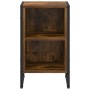 Mesa de Noche 2 pcs Roble Humo 39.5 x 30 x 50 cm