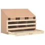 Ponedero para gallinas 4 compartimentos madera pino 93x40x65 cm de vidaXL, Incubadoras de huevos - Ref: Foro24-170655, Precio...