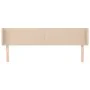Cabecero de cuero sintético color capuchino 183x16x78/88 cm de , Cabeceros y pies de cama - Ref: Foro24-3118595, Precio: 77,3...