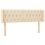 Cream fabric headboard 147x16x78/88 cm by , Headboards and footboards - Ref: Foro24-3119107, Price: 85,96 €, Discount: %
