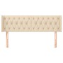 Kopfteil aus cremefarbenem Stoff, 147 x 16 x 78/88 cm von , Kopf- und Fußteile - Ref: Foro24-3119107, Preis: 85,96 €, Rabatt: %