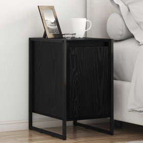 Mesa de Noche Roble Negro 39,5 x 30 x 50 cm en Mesitas de noche | Comprar online en Foro24