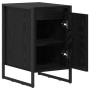 Mesa de Noche 2 pcs Roble Negro 39,5 x 30 x 50 cm