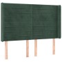 Kopfteil mit dunkelgrünen Samtohren 147x16x118/128cm von , Kopf- und Fußteile - Ref: Foro24-3119771, Preis: 120,58 €, Rabatt: %