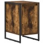 Mesa de Noche 2 pcs Roble Humo 39,5 x 30 x 50 cm