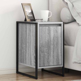 Mesa de Noche 2 pcs Gris Sonoma 39,5 x 30 x 50 cm en Mesitas de noche | Comprar online en Foro24
