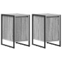 Mesa de Noche 2 pcs Gris Sonoma 39,5 x 30 x 50 cm