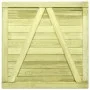 Impregnated pine wood fence gate 100x100 cm by vidaXL, garden gates - Ref: Foro24-45333, Price: 68,51 €, Discount: %