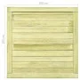 Impregnated pine wood fence gate 100x100 cm by vidaXL, garden gates - Ref: Foro24-45333, Price: 68,51 €, Discount: %