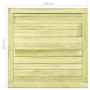Zauntor aus imprägniertem Kiefernholz, 100 x 100 cm von vidaXL, Gartentore - Ref: Foro24-45333, Preis: 69,77 €, Rabatt: %