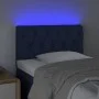 Blue fabric headboard with LED 80x7x78/88 cm by , Headboards and footboards - Ref: Foro24-3121928, Price: 47,57 €, Discount: %