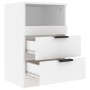 Mesitas de noche 2 uds madera contrachapada color blanco de vidaXL, Mesitas de noche - Ref: Foro24-811233, Precio: 108,25 €, ...