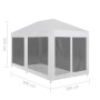 Festzelt mit 6 Gitterwänden 6x3 m von vidaXL, Zelte und Pavillons - Ref: Foro24-45110, Preis: 124,19 €, Rabatt: %