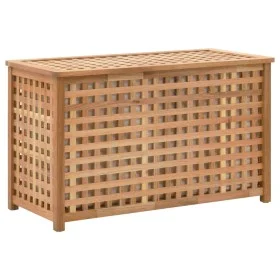 Trunk for dirty clothes solid walnut wood 77.5x37.5x46.5 cm by vidaXL, Laundry baskets - Ref: Foro24-247602, Price: 101,85 €,...