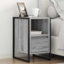 Mesa de Noche con cajón 2 pcs Gris Sonoma 39,5 x 30 x 50 cm en Mesitas de noche | Comprar online en Foro24