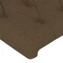 Headboard with LED lights dark brown fabric 80x7x118/128 cm by , Headboards and footboards - Ref: Foro24-3122737, Price: 89,2...