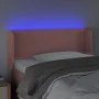 Cabecero con LED de terciopelo rosa 103x16x78/88 cm de , Cabeceros y pies de cama - Ref: Foro24-3122997, Precio: 58,46 €, Des...