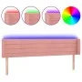 Rosa Samtkopfteil mit LED 163x16x78/88 cm von , Kopf- und Fußteile - Ref: Foro24-3123435, Preis: 70,19 €, Rabatt: %