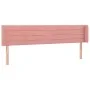 Rosa Samtkopfteil mit LED 163x16x78/88 cm von , Kopf- und Fußteile - Ref: Foro24-3123435, Preis: 70,19 €, Rabatt: %