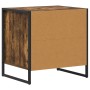 Mesa de Noche Roble Humo 50 x 39,5 x 50 cm Madera contrachapada