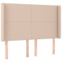 Kopfteil mit LED-Cappuccino-Kunstleder 147x16x118/128cm von , Kopf- und Fußteile - Ref: Foro24-3123863, Preis: 115,06 €, Raba...