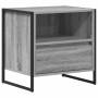 Mesa de Noche con cajón 2 pcs Gris Sonoma 50 x 39,5 x 50 cm