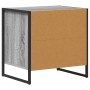 Mesa de Noche con cajón 2 pcs Gris Sonoma 50 x 39,5 x 50 cm