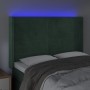 LED-Kopfteil aus dunkelgrünem Samt, 147 x 16 x 118/128 cm von , Kopf- und Fußteile - Ref: Foro24-3124239, Preis: 128,30 €, Ra...