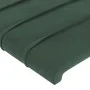 Cabecero con LED de terciopelo verde oscuro 147x16x118/128 cm de , Cabeceros y pies de cama - Ref: Foro24-3124239, Precio: 12...