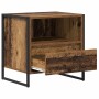 Mesa de Noche con cajón 2 pcs Madera Vieja 50 x 39,5 x 50 cm