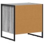 Mesa de Noche con cajón 2 pcs Gris Sonoma 50 x 39.5 x 50 cm