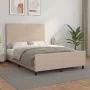 Cappuccino synthetic leather headboard bed frame 140x200cm by , Beds and slatted bases - Ref: Foro24-3125456, Price: 205,40 €...