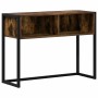 Mesa Auxiliar Roble Humo 100 x 36 x 75 cm Madera contrachapada en Mesas auxiliares | Comprar online en Foro24