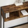 Mesa Auxiliar Roble Humo 100 x 36 x 75 cm Madera contrachapada en Mesas auxiliares | Comprar online en Foro24