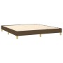 Box spring bed with dark brown fabric mattress 180x200 cm by , Beds and slatted bases - Ref: Foro24-3127064, Price: 574,64 €,...
