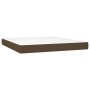 Box spring bed with dark brown fabric mattress 180x200 cm by , Beds and slatted bases - Ref: Foro24-3127064, Price: 574,64 €,...