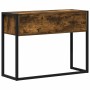 Mesa Auxiliar Roble Humo 100 x 36 x 75 cm Madera contrachapada en Mesas auxiliares | Comprar online en Foro24
