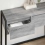 Mesa Auxiliar Gris Sonoma 100 x 36 x 75 cm Madera contrachapada en Mesas auxiliares | Comprar online en Foro24